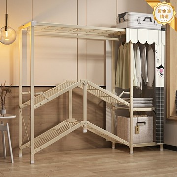 【免裝摺疊神器】布衣櫃 簡易衣櫃 收納櫃 出租房衣櫃 臥室衣櫃 多層加厚 結實耐用 租房宿舍必備