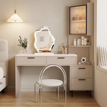 【臺灣公司 可打統編】免運 梳妝臺 化妝桌 實木化妝桌可伸縮臥室經濟簡約化妝臺小戶型多功能收納梳妝臺一體 可開發票 全館五折 工廠現貨直銷 新品特價 z10075