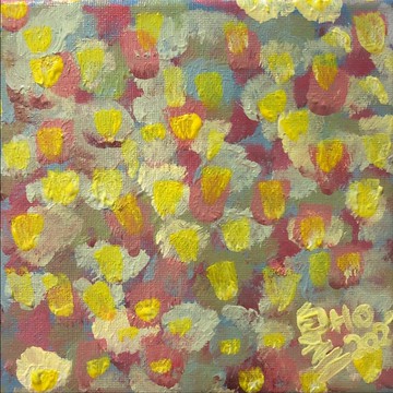 壓克力畫作 - 此岸繁花