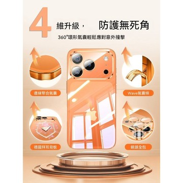 iPhone 17pro max 手機殼 透明 玻璃殼 防摔 蘋果 15 pro max i14 13 12 11保護殼