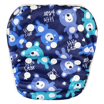 我家寶貝 嬰幼童調節式內褲型泳褲 TPU防水布 網眼布 防滲漏 舒適親膚 春夏季  0-3歲  1件