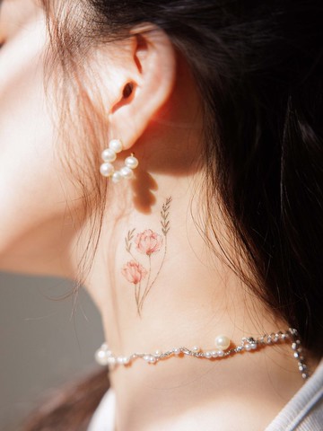 初戀貓頭鷹-2入紋身貼紙 原創手繪設計