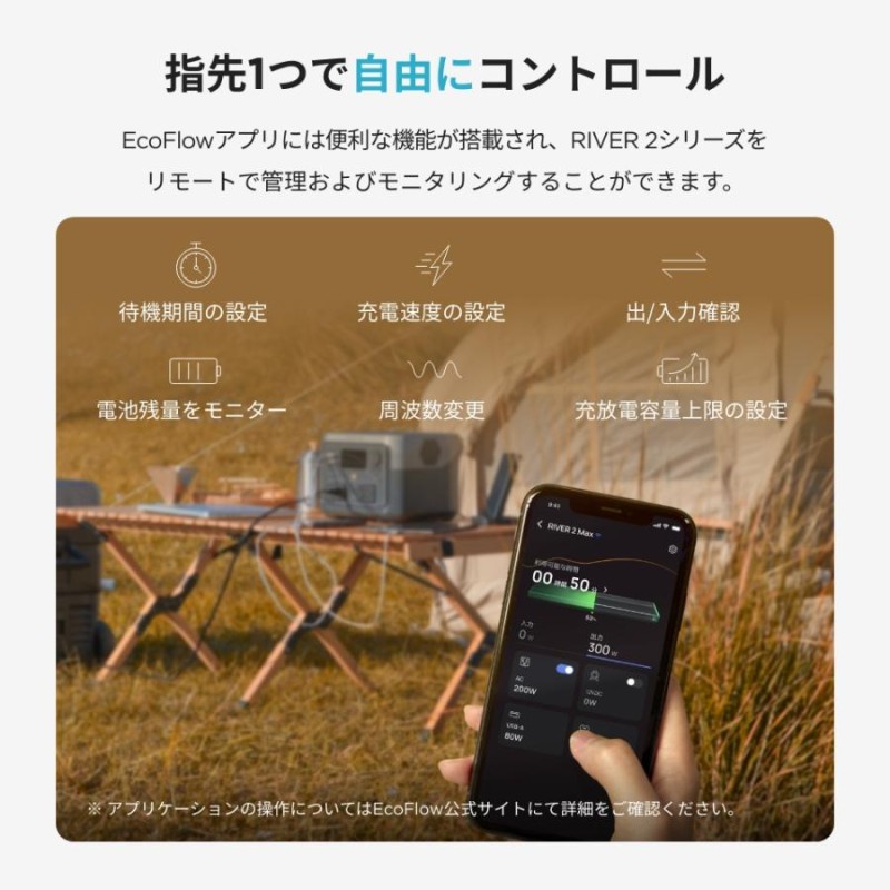 ポータブル電源 ソーラーパネル セット RIVER 2 Max 512Wh+110W 太陽光