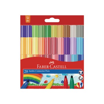 【非庫存商品急單勿下】Faber-Castell 輝柏 JUMBO連接筆/彩色筆20色 NO.66-2000-20 (NOD)