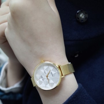 ALBA 幾何米蘭時尚女錶(AH8686X1)34mm/VJ21-X156G