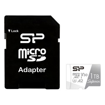 Silicon Power 廣穎電通 Superior microSD U3 A2 V30 4K 小卡 記憶卡 含轉卡  1個  1TB