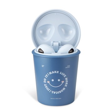 [RONEVER] 咖啡杯無線藍牙耳機 MOE331 藍