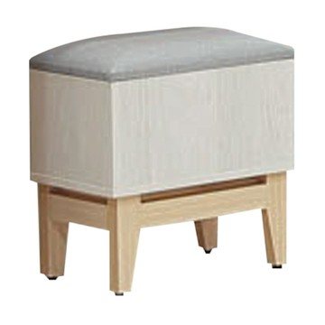 文創集 歌斯1.3尺貓抓皮可收納化妝椅(二色可選)-40x40x46cm免組