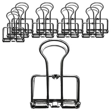 JIAHON 嘉鴻 簡約多功能鏤空電鍍長尾夾_大(10入/袋)  大  1入