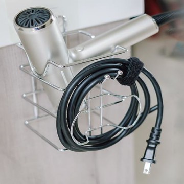泰衛 輕鬆黏304不鏽鋼吹風機放置架