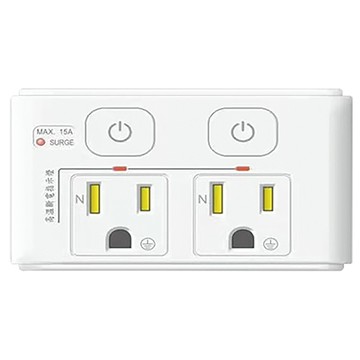 日亞 2開2插3孔按壓式高溫斷電轉接器/R-70LC