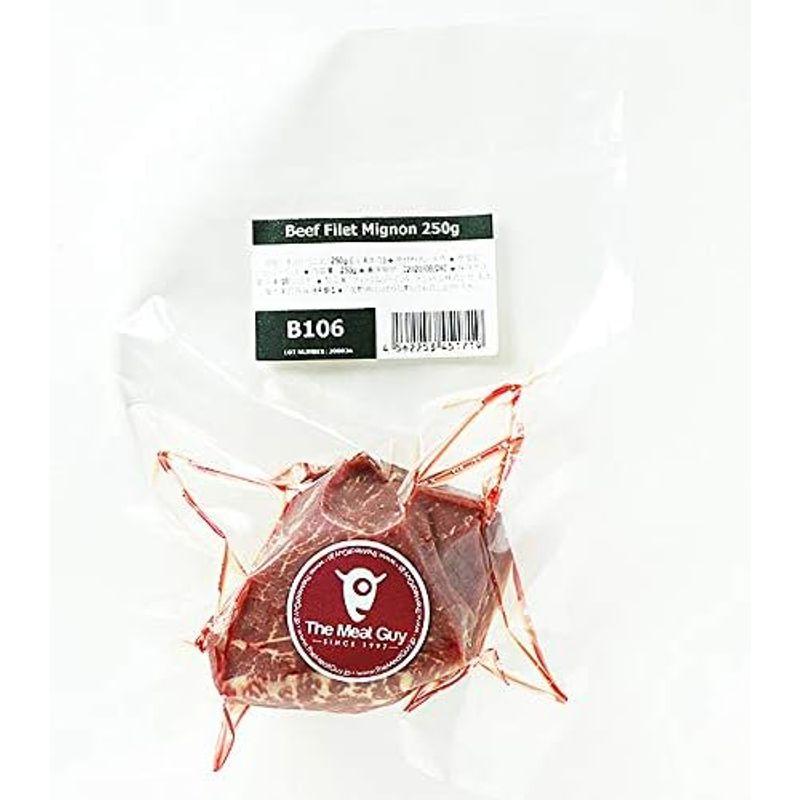 ミートガイ グラスフェッドビーフ 超厚切り 牛ヒレステーキ (500g) 牛肉 250ｇ小分け包装2セット