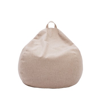 hoi! 皮爾斯仿棉麻可拆洗懶骨頭 卡其