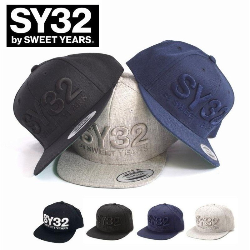SY32 by SWEET YEARS スウィートイヤーズ スナップバック キャップ 3D