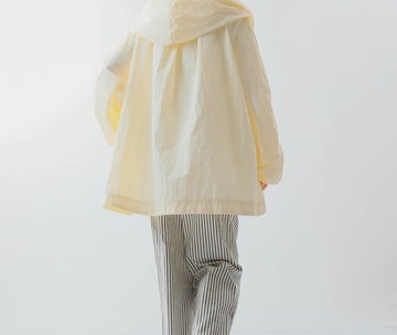 【杏黃】法式復古 寬鬆廓形防曬罩衫