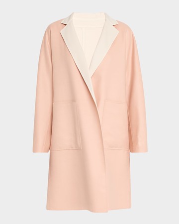 Reversible Double-Face Knee-Length Coat
