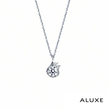 ALUXE 亞立詩 0.30克拉 FVS2 18K金 鑽石項鍊 春日之美 NS0760
