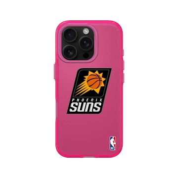 iPhone 16 Pro Clear 粉漾桃 - NBA - Logo-鳳凰城太陽 Phoenix Suns