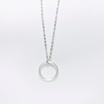 簡約圓圈 小圓圈 純銀項鍊 女朋友禮物 情人節禮物