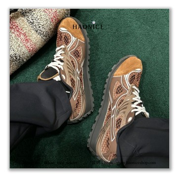 【HAO NICE】運動輕時尚BOTTEGA VENETA Orbit系列 松果棕網眼透氣慢跑鞋 運動鞋 休閒鞋