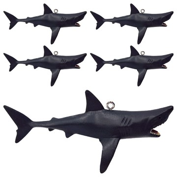 鯊魚漂浮擺飾 PVC材質  61g  1組