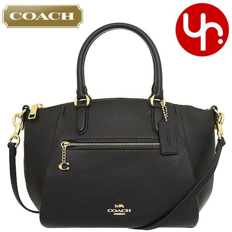 コーチ COACH バッグ ハンドバッグ 79316 ブラック ペブルド レザー エリス サッチェル レディース | LINEショッピング