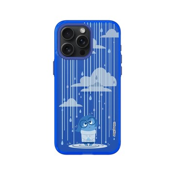 iPhone 15 Pro Max Clear 激光藍 - 迪士尼-皮克斯 PIXAR - 腦筋急轉彎 - 憂憂