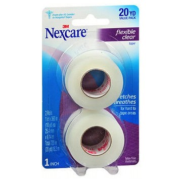 Nexcare First Aid Flexible Clear Tape 1 inch 2 each by Nexcare