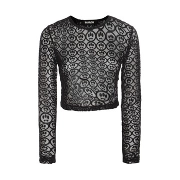 Barrow - Black Stretch All Over Logo Top