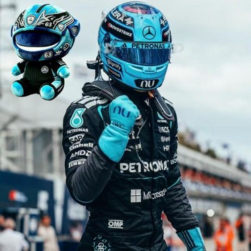 免運🔥本土出貨【全網孤品】F1賽車車手喬治拉塞爾15cm棉花娃娃同人周邊玩偶公仔