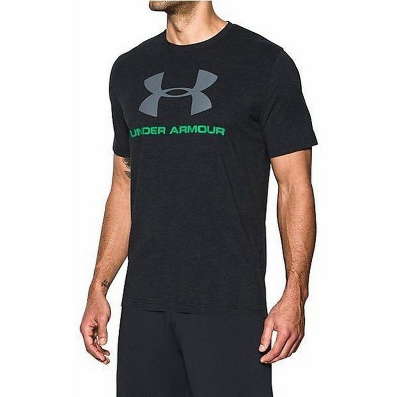 セール Under Armour アンダーアーマー メンズスポーツウェア 半袖機能tシャツ Ua Cc Sportstyle Logo メンズ Black Vapor Green Steel 通販 Lineポイント最大0 5 Get Lineショッピング