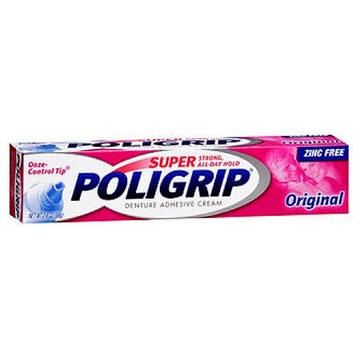 Super Poligrip Denture Adhesive Cream Original 2.4 oz by Abreva