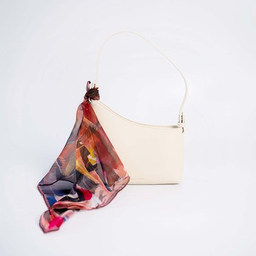 iam Crab 隨意街景 - 雪紡紗小方形絲巾  禮盒 禮物