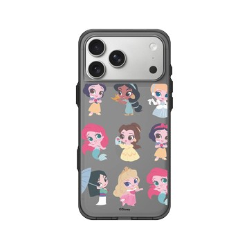 iPhone 17 Pro Max Clear (相機按鈕) 酷墨灰 - 迪士尼-公主系列 Disney Princess - Q版-迪士尼公主