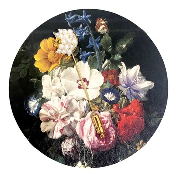 和風珍珠胸針【太陽】母親節禮物 珍珠胸針 日本風格 桃花 花卉