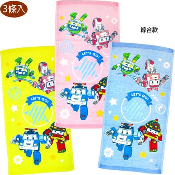 救援小英雄波力Poli羅伊安寶童巾兒童毛巾3條入 2707773【卡通小物】