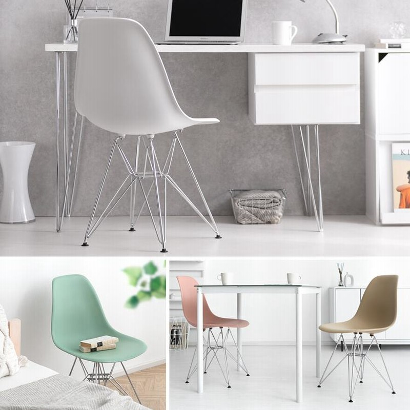イームズチェア リプロダクト品 ホワイト 4脚セット】イームズチェア