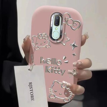 適用OPPOA9X手機殼新款A9金屬相框小胖墩a9x硅膠保護套星星KT貓外殼個性創意高顏值閨蜜多巴胺彩色系