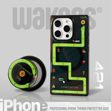 【Wakcas】貪吃蛇方塊磁吸手機殼 iPhone 16 15 14 Pro 磁吸 保護殼 像素風 蛇年 貪食蛇