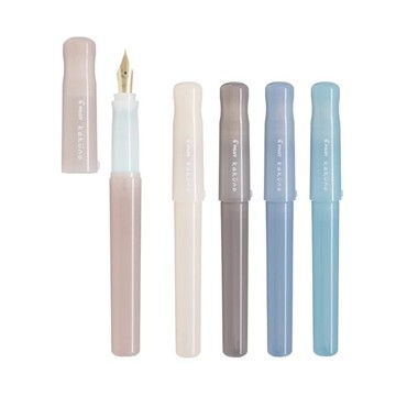 百樂PILOT P-FKA-1 Kakuno微笑鋼筆(F尖/M尖)-粉/象牙白/棕/藍/淺藍