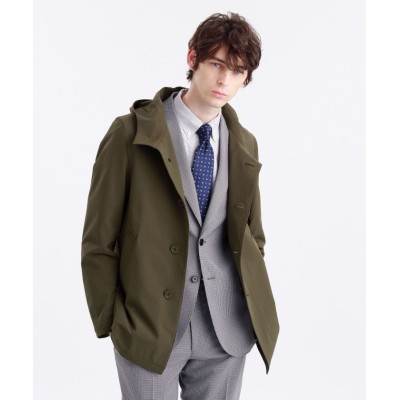 Mackintosh Philosophy Mens マッキントッシュ フィロソフィー メンズ ナイロンダブルクロス フーデッドショートコート グリーン6 40 通販 Lineポイント最大get Lineショッピング