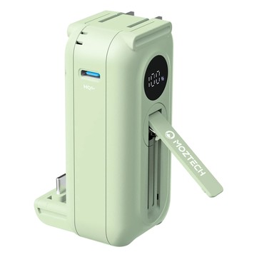 MOZTECH 太空艙 行動電源 5000mAh Lightning  MOA16LGN  夏蒂綠
