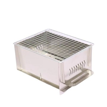 戶外卡片爐 迷你小烤爐 不鏽鋼摺疊燒烤爐野營用品便攜式木炭爐卡式