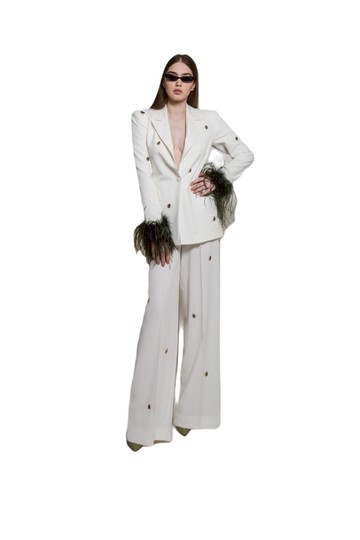 The Archivia - Tailleur Giacca e Pantaloni Lio Ivory