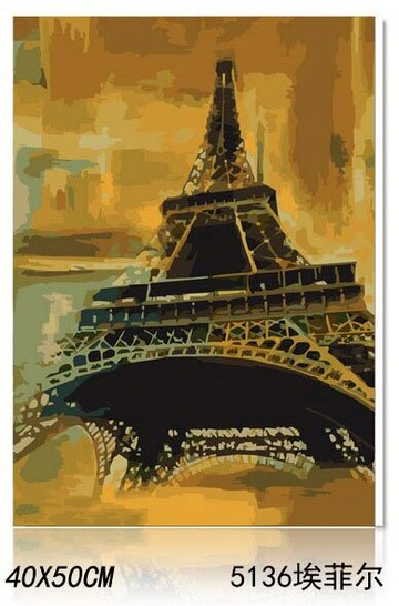 WallFree  DIY手繪數字油畫 -艾菲爾
