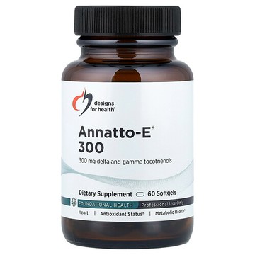 Designs For Health, Annatto-E™ 300，60 粒軟凝膠