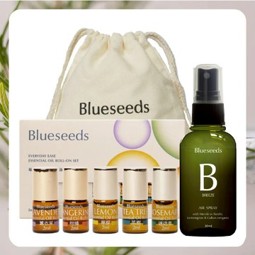 【日常森活推薦】隨身芳療呵護組 | 每日舒活滾珠按摩精油 5 支組+森淨精油噴霧 30ml+隨身收納袋