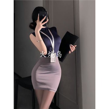 火燒島 性感純欲職業秘書御姐包臀裙