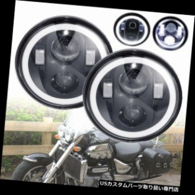 バイク ヘッドライト 2X 5.75 ”5-3 / 4インチH4ラウンドオスラムLED ...