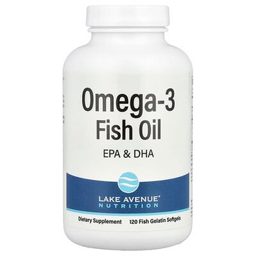 Lake Avenue Nutrition, Omega-3 魚油，120 粒魚明膠軟膠囊（每粒軟膠囊 1,250 毫克）